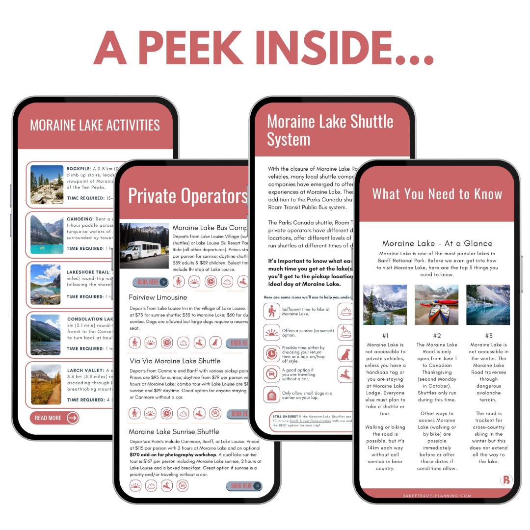 Complete Guide to Visiting Moraine Lake - Inside Complete Guide to Visiting Moraine Lake - Inside