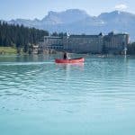 Canoe on Lake Louise